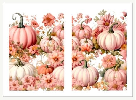 Waterslide Nail Decal | PINK PUMPKINS