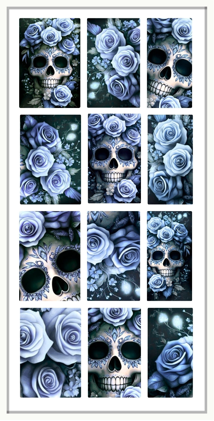 Waterslide Nail Decals | DEADLY DEVOTION-DENIM