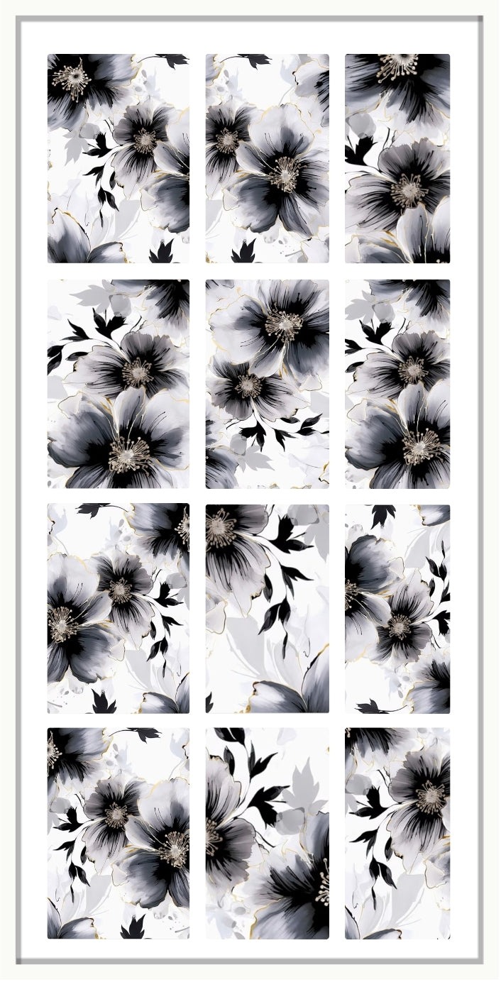 Waterslide Nail Decal | CARBON &amp; GILT
