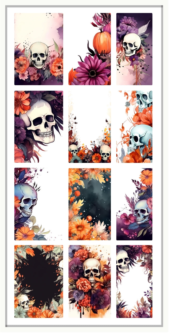Waterslide Nail Decal | HARVEST SKULL