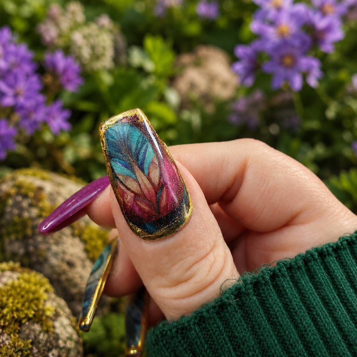 Waterslide Nail Decal | VESPER VITRAIL